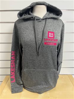 Grey and Pink Lakesman Finisher Tech Hoody