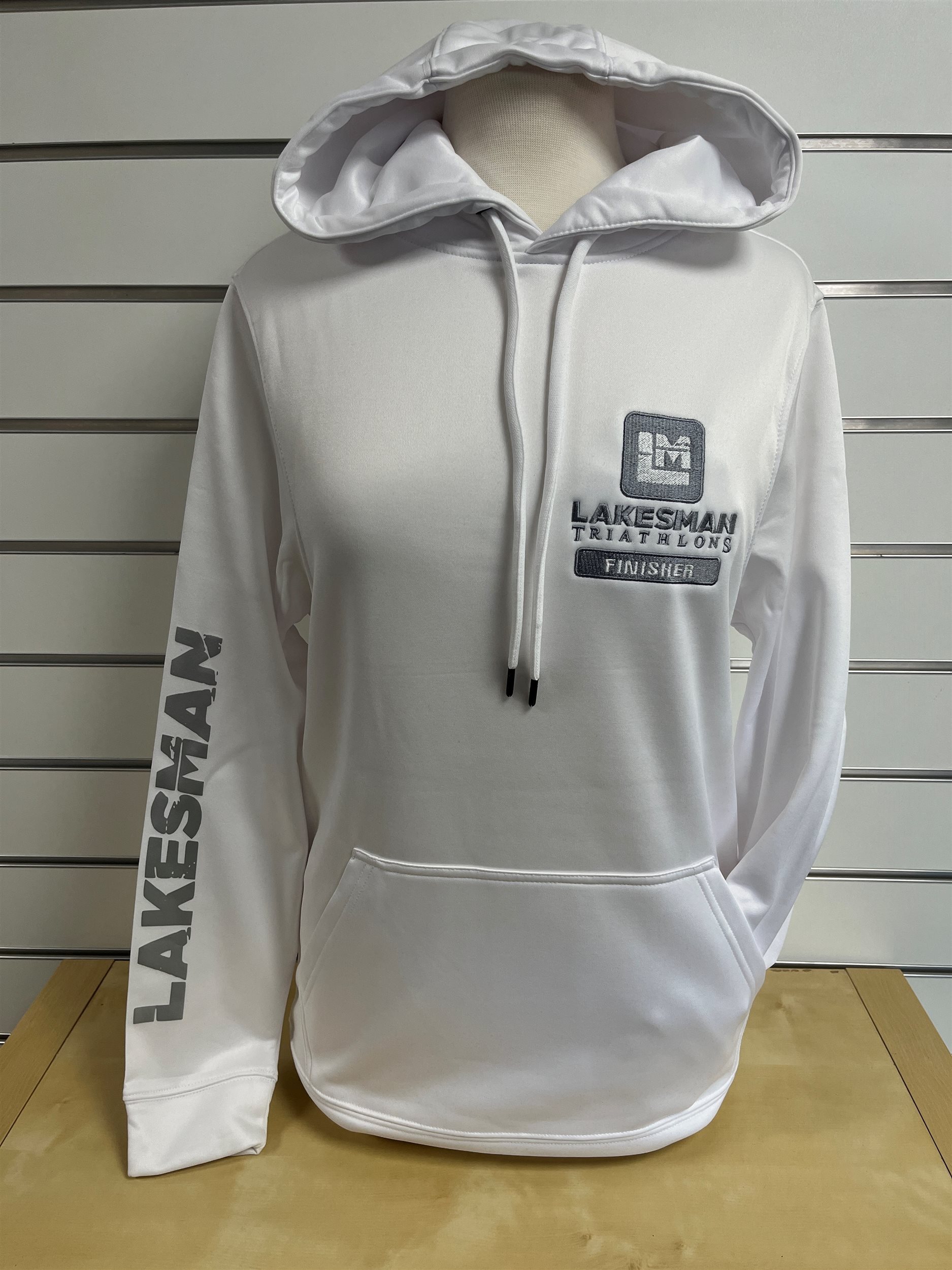 White and Silver Lakesman Finisher Tech Hoody